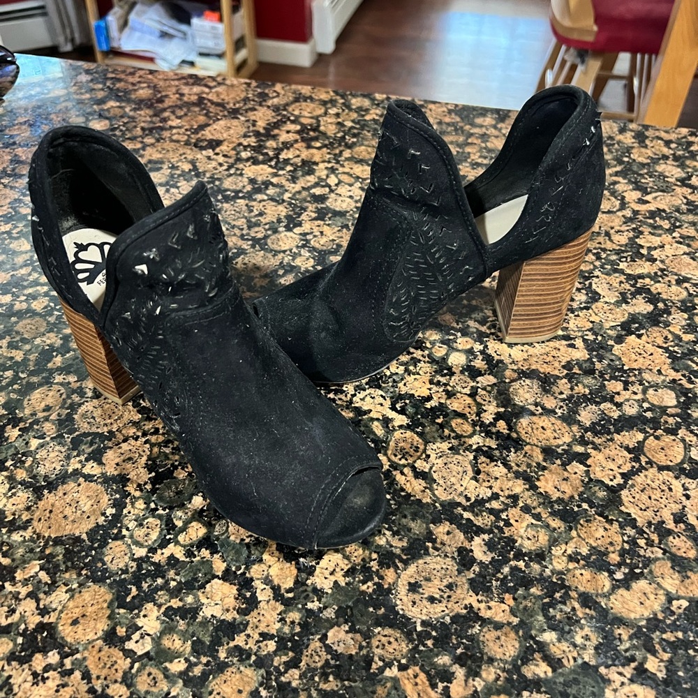 Fergaliscious Peep Toe Bootie - image 1